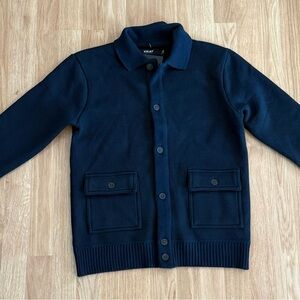 NEW XRAY Jeans Men’s Button Down Sweater  - Black - Size Small